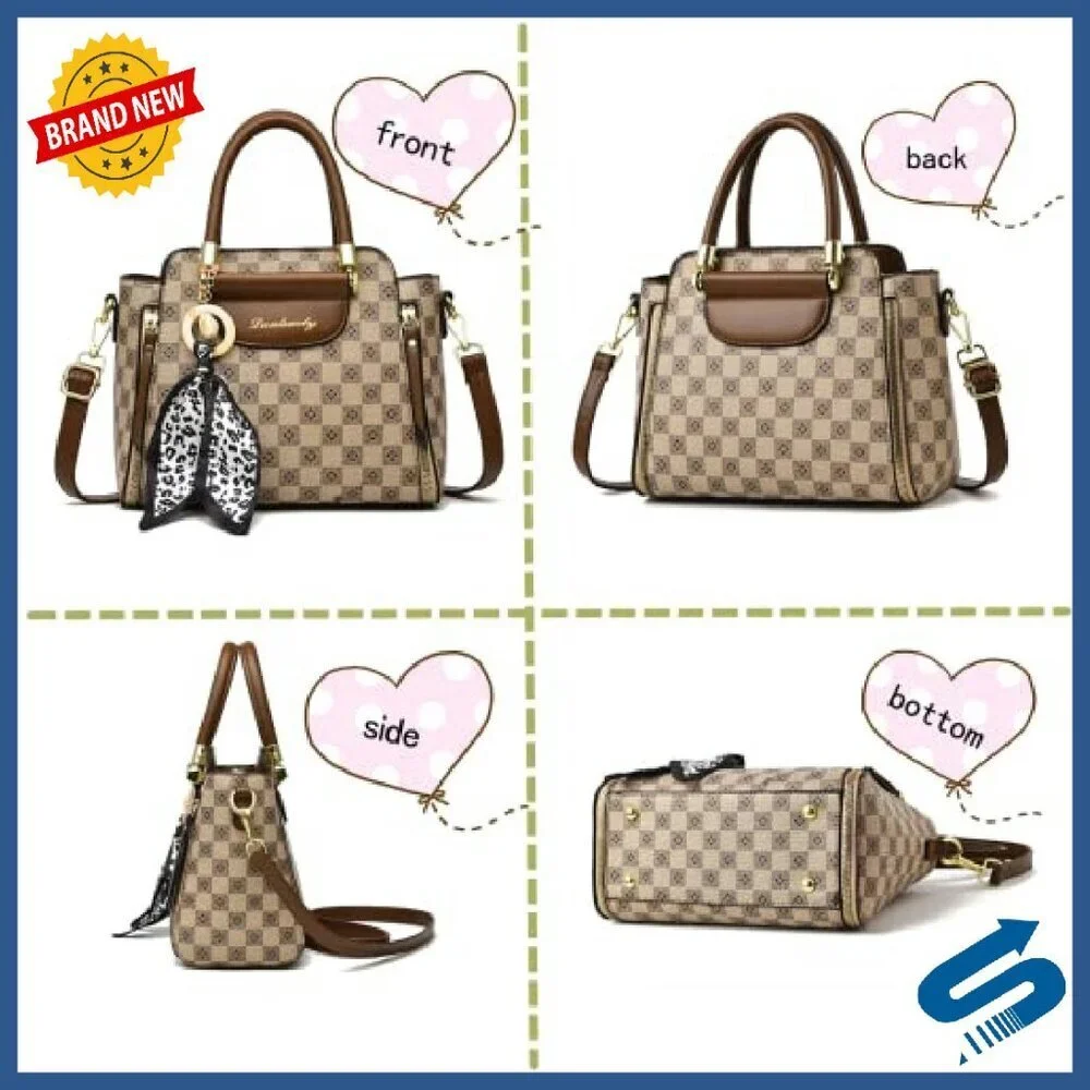 Medium PU Leather Hobo Bag with Detachable Strap and Multiple Pockets